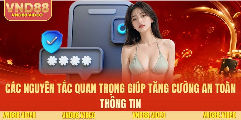 Các nguyên tắc quan trọng giúp tăng cường an toàn thông tin.