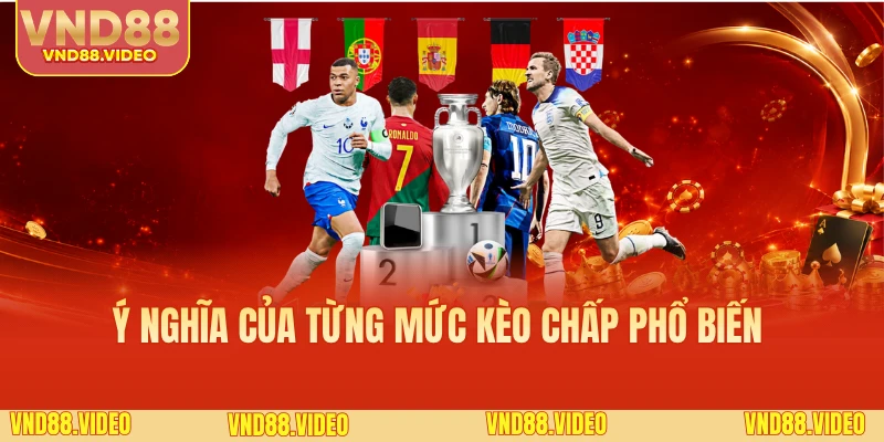 Ý nghĩa của từng mức kèo chấp phổ biến 
